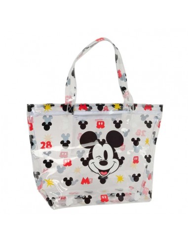 Safta Mickey Mouse Beach Bolso Grande - Cremallera - Bolsillo Interior - Asas Superiores - 31L - Ideal para Compras y Viajes