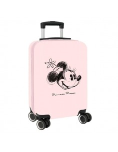Safta Minnie Mouse Baby Maleta Trolley de Cabina 20â - Cierre con Candado - Cremallera - Cintas Sujetaplanos - Ruedas