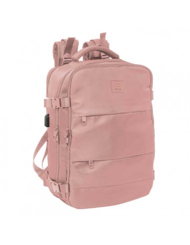 Safta Mochila de Cabina - Bolsillo para Portatil hasta 15.6" - Conector USB - Hombreras Ergonomicas - Zapatillero - Interior
