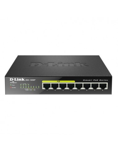 D-Link Switch 8 Puertos Gigabit 10 100 1000 Mbps - PoE