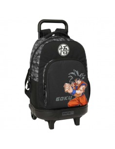 Safta Dragon Ball Mochila con Carro - Extraible - Bolsillo Frontal - Portabotellas - Tirador Doble - Hombreras Acolchadas -