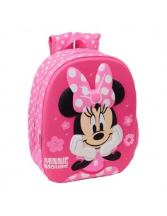 Safta Minnie Mouse Mochila 3D - Luces LED - Portabotellas - Hombreras Acolchadas - Asa Superior - 8.64L - 270x100x330mm -