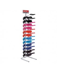 Safta Expositor con 12 Carros Portamochilas - Ruedas Antivibracion - Plegable y Compacto - Sistema Antivuelco - Sujecion
