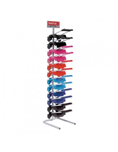 Safta Expositor con 12 Carros Portamochilas - Ruedas Antivibracion - Plegable y Compacto - Sistema Antivuelco - Sujecion