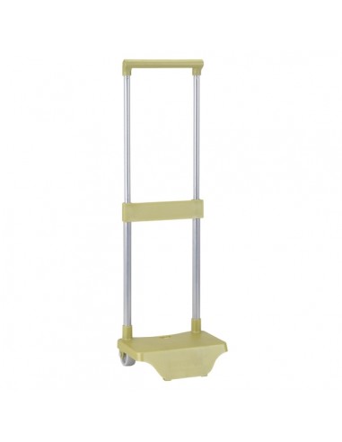 Safta Carro Portamochilas - Sujecion Universal - Ruedas de PVC - Material Resistente - 26x10x34cm - Color Verde