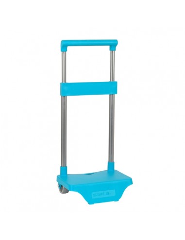 Safta Carro Portamochilas - Sujecion Universal - Material Resistente - Modelo Patentado - 26x10x34cm - Color Turquesa