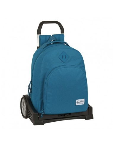Safta Blackfit8 Egeo Mochila con Carro - Tirador Doble - Bolsillo Frontal - Hombreras Acolchadas - Asa Forrada - Mochila
