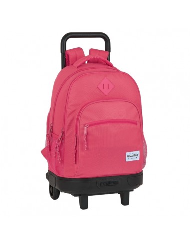 Safta Blackfit8 Fresa Mochila con Carro - Extraible - Bolsillo Frontal - Bolsillo Lateral - Tirador Doble - Hombreras