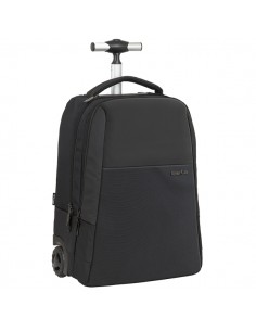 Safta Business Trolley - Acolchado para Portatil - Conector USB - Doble Compartimento con Organizador - Ruedas Silenciosas -