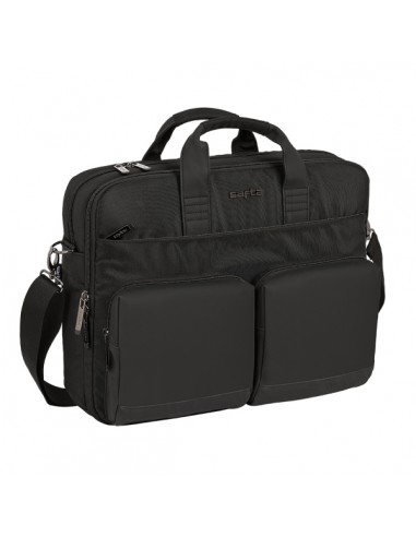 Safta Business Maletin para Portatil hasta 15.6" - Interior Acolchado - Compartimento para Tablet 10.6" - Bolsillos Frontales