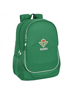 Safta Real Betis Balompie Mochila Adaptable a Carro - Portabotellas - Dos Compartimentos Grandes - Tirador Doble - Hombreras