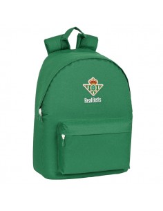 Safta Real Betis Balompie Mochila para Portatil hasta 14.1" - Bolsillo para Tablet - Bolsillo Frontal - Bolsillo Trasero -