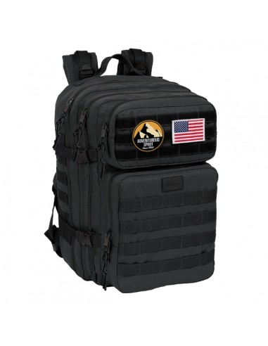 Safta Basic Mochila para Portatil hasta 15.6" - Cremalleras Bidireccionales - Bolsillos Frontales - Parches Extraibles -