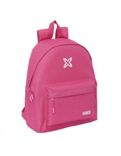 Safta Munich Basicos Fucsia Mochila - Bolsillo Frontal - Hombreras Acolchadas - Doble Tirador en Cremallera - Asa Superior -