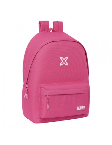 Safta Munich Basicos Fucsia Mochila para Portatil hasta 15.6" - Antirrobo - Conector USB - Base Acolchada - Bolsillo Frontal
