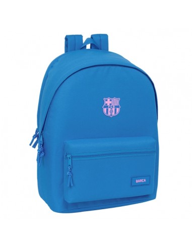 Safta F.C.Barcelona Chica Indigo Mochila para Portatil hasta 15.6" - Conector USB - Base Acolchada - Bolsillo Frontal -