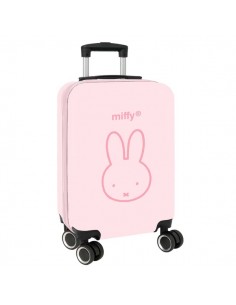 Safta Miffy Flores Maleta Trolley de Cabina 20â - Cierre con Candado - Interior Forrado - Cremallera - Cintas Elasticas