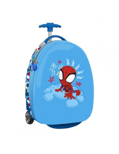 Safta Spidey Rescue Maleta Trolley Infantil 16â - Ruedas para Facil Desplazamiento - Cintas con Cierre de PVC -