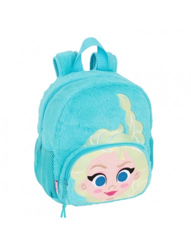 Safta Frozen Mochila Guarderia de Peluche - Tarjeta de Identificacion - Asas de Mano - 6L - Material Suave y Resistente -