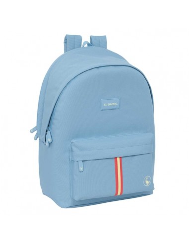 Safta el Ganso Basics Cerulean Mochila para Portatil hasta 15.6" - Conector USB - Base Acolchada - Tirador Doble - Hombreras