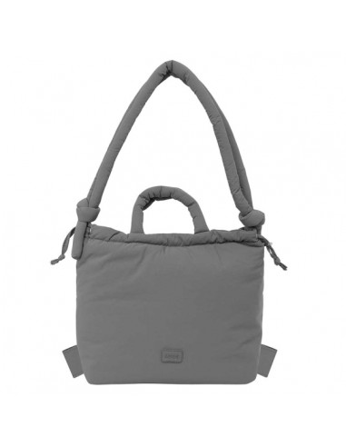 Safta Moos Capsula Grey Mochila para Portatil hasta 14.1" - Cierre de Iman - Bolsillo Interior - Cierre con Cordones - Asas
