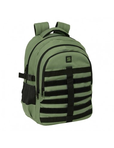 Safta Mochila para Portatil hasta 15.6" - Cremalleras Bidireccionales - Antirrobo - Hombreras Ergonomicas - Cinta para Maleta