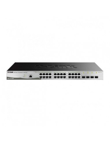 D-Link Switch Semigestionable 24 Puertos Gigabit PoE 370W-4 Puertos Giga Combo
