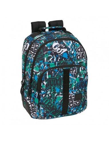 Safta Graffiti Go Mochila con 2 Compartimentos - Antirozaduras - Adaptable a Carro - Bolsillo Frontal - Portabotellas -