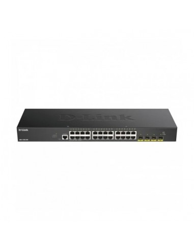 D-Link Switch Semiestionable 24 Puertos Gigabit-4 Puertos 10G SFP