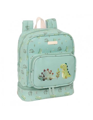 Safta Dinos Mochila Guarderia - Isotermica - Tarjeta de Identificacion - Compartimento Termo - Asa de Mano Superior - 7.25L -