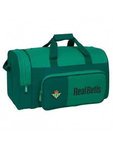 Safta Real Betis Balompie Bolsa de Deporte - Bandolera Ajustable - Bolsillo Frontal - Tacos en la Base - Bolsillo Lateral -