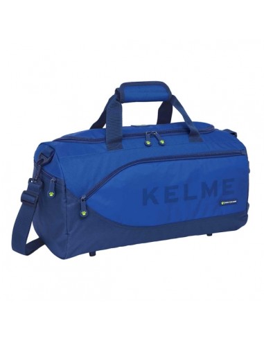Safta Kelme Blue Bolsa de Deporte - Bandolera Ajustable - Cremallera Doble - Bolsillo Frontal - Bolsillo Lateral - Interior
