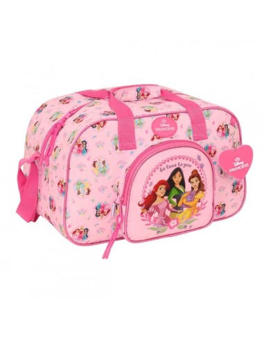 Safta Princesas Disney Bolsa de Deporte - Bolsillo Frontal - Bandolera Ajustable - Asa Forrada - Doble Tirador Cremallera -