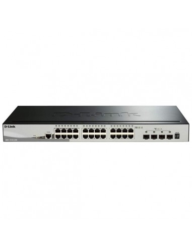 D-Link Switch Semigestionable 24 Puertos Gigabit-4 Puertos 10G SFP
