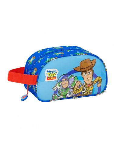 Safta Toy Story Good Vibes Neceser de 5L - Cremallera - Asa Lateral - Adapatable a Carro - 260x120x150mm - Color Azul