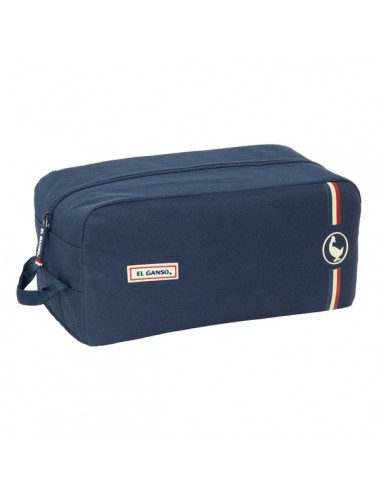 Safta el Ganso Eclipse Zapatillero - Asa Lateral - 9L - Resistente - Facil Transporte - 340x180x150mm - Color Azul Marino