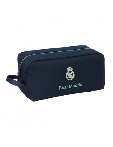 Safta Real Madrid 2Â-Equipacion 25 26 Zapatillero - Asa Lateral - 9L - Organizador Compacto - 340x180x150mm - Color Azul