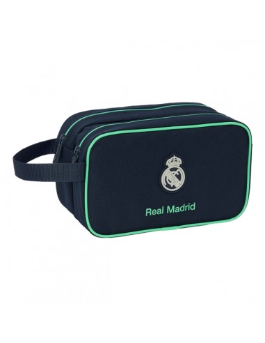 Safta Real Madrid 2Â-Equipacion 25 26 Neceser de 5L - 2 Compartimentos con Cremallera - Asa Lateral - Adapatable a Carro -