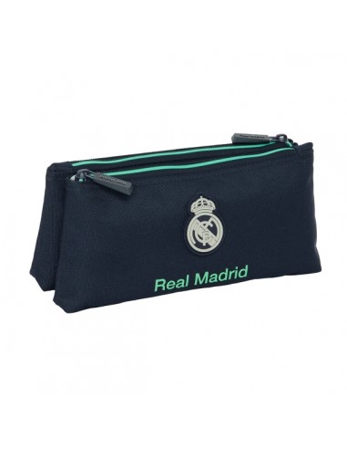 Safta Real Madrid 2Â-Equipacion 25 26 Neceser Compacto de 2L - 2 Compartimentos con Cremallera - 220x80x100mm - Color Azul