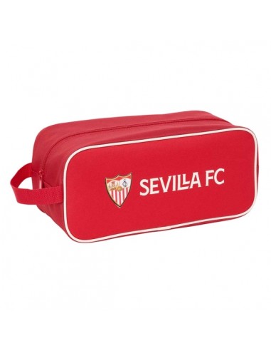Safta Sevilla FC Zapatillero - Asa Lateral - Impermeable - 7L - 340x140x150mm - Color Rojo