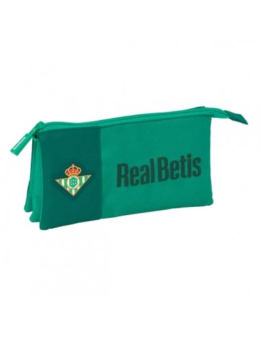 Safta Real Betis Balompie Portatodo - 3 Compartimentos con Cremalleras - Bolsillo Interior - Resistente al Agua -