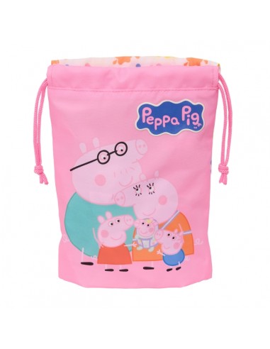 Safta Peppa Pig Baby Pig Minisaco con Cordon de 1L - 200x250mm - Color Rosa