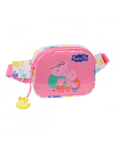 Safta Peppa Pig Baby Pig Bolsa de Cintura Infantil - Cintas Ajustables - 0.62L - Material Resistente - 140x40x110mm - Color