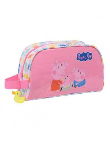 Safta Peppa Pig Baby Pig Neceser de 3.75L - Cremallera - Asa Lateral - Adapatable a Carro - Bolsillo Interior - 260x90x160mm