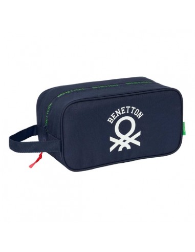 Safta Benetton Together Zapatillero - Asa Lateral - 6L - Facil Transporte - 290x140x150mm - Color Azul Marino