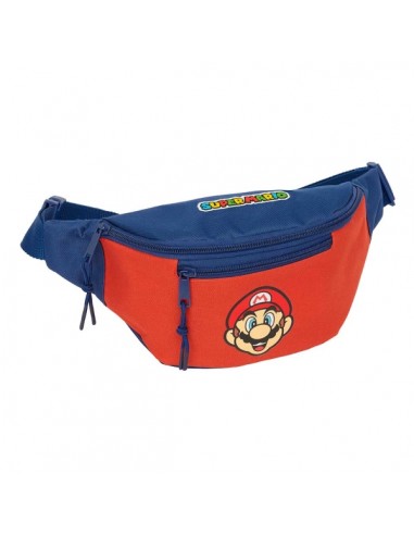 Safta Super Mario Mamma Mia Bolsa de Cintura - Cremallera - Cintas Ajustables - Cierre de PVC - 2.49L - 230x90x120mm - Color