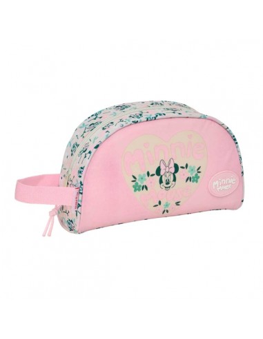 Safta Minnie Mouse Minty Neceser de 3.75L - Cremallera - Asa Lateral - Adapatable a Carro - Bolsillo Interior - 260x90x160mm