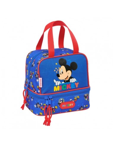 Safta Mickey Mouse Today Portameriendas de 6L - Asas Superiores - 200x150x200mm - Color Azul