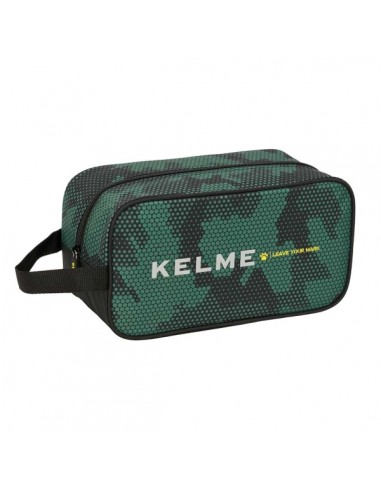 Safta Kelme Camo Zapatillero - Asa Lateral - 6L - Resistente - Organiza el Calzado - 290x140x150mm - Color Verde Camuflaje