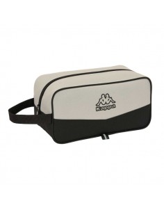 Safta Kappa Grey Zapatillero - Asa Lateral - 6L - Ligero y Resistente - Organiza Calzado - 290x140x150mm - Color Negro y Gris